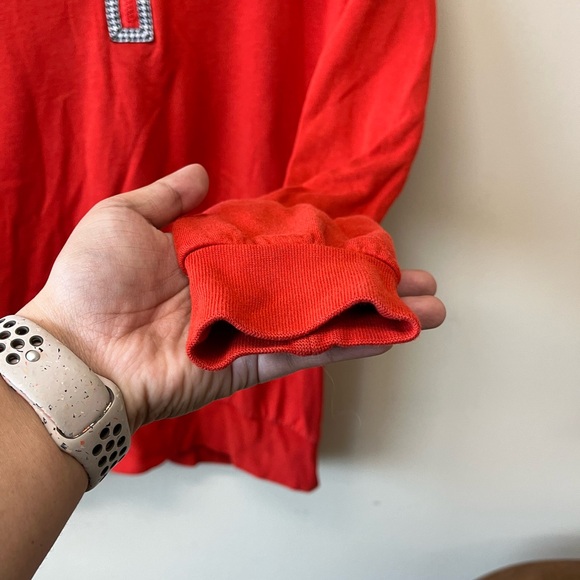 Nike 3/4 zip red pullover sweater - Picture 6 of 8